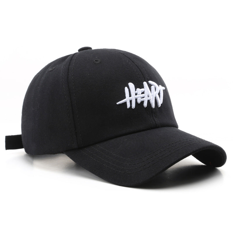 Retro Alphabet Embroidery Cap Couples Sunscreen Sun Hat Baseball Cap
