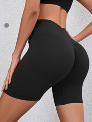 Ribbed High Waist Compression Shorts for Women