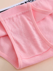 6pcs Letter Tape Thongs Women's Underwear Pack