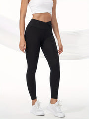 Women's High Waist Yoga Leggings Elastic Fitness Pants