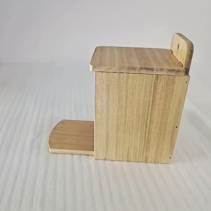 Wooden Squirrel Feeder Table Outdoor Feeding Station