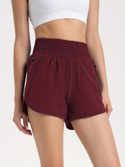 Women's Fitness Sports Shorts Elastic Waist Activewear