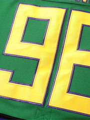 Men's Long Sleeve Ice Hockey Jersey 96 Green Retro Classic Embroidery Stitched