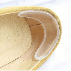 1 Pair Transparent Soft Silicone Heel Protector Foot Care Insole