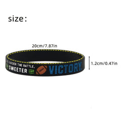 Rugby Silicone Bracelet Unisex Rubber Wristband