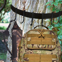 Tree Stand Gear Strap Hangers 6 Hooks Stainless Steel Holder