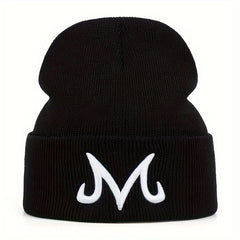 Winter Knitted Beanie Hat with Ear Protection for Outdoor Skiing