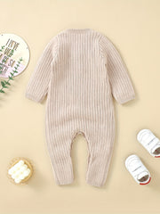 Infant Long Sleeve Knit Jumpsuit Onesie