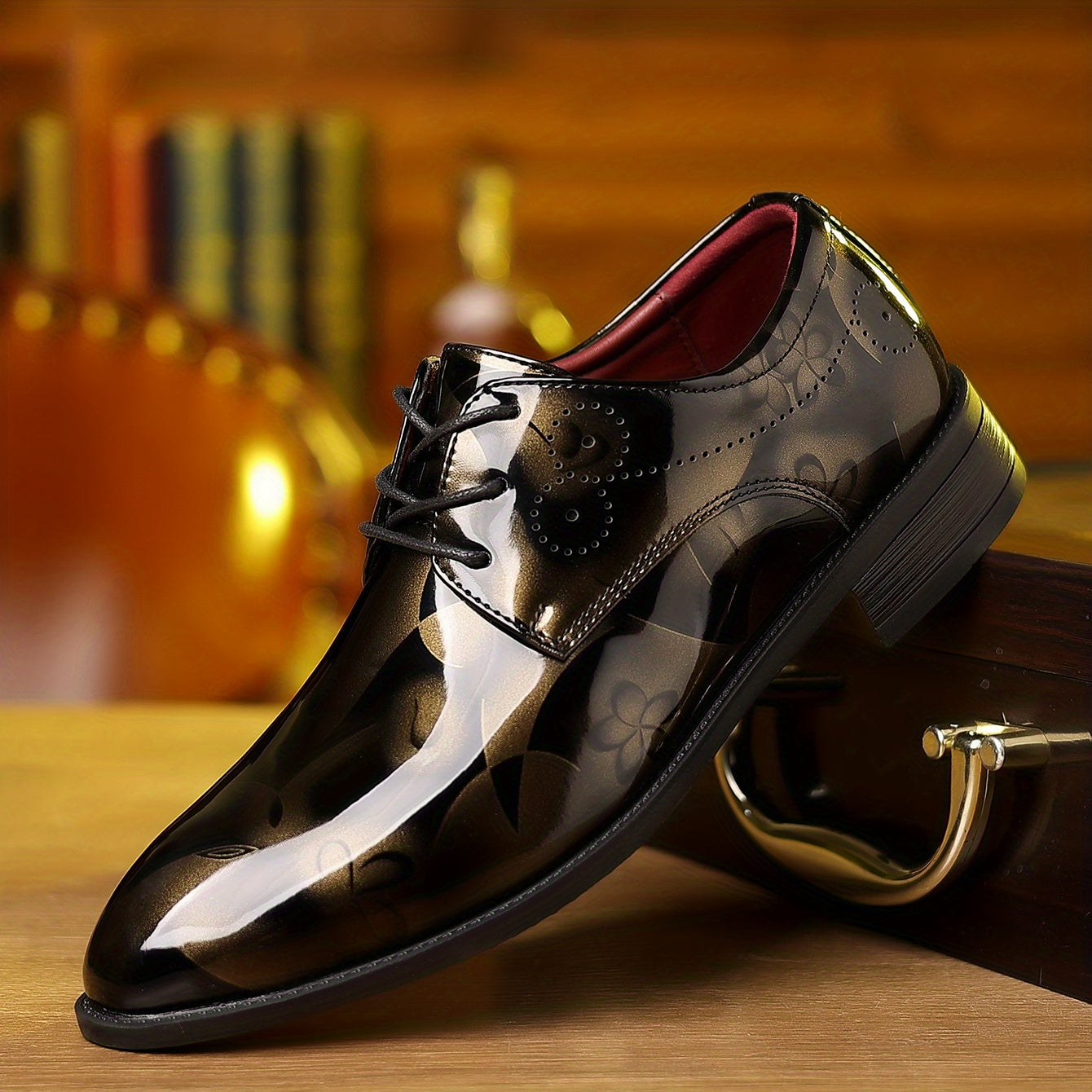 Men's Classic Lace Up Dress Shoes - Smart Casual Outdoor Walking Shoes