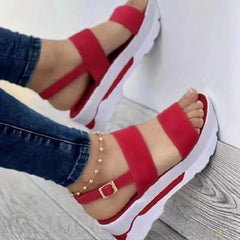Women's Platform Wedge Sandals Ankle Strap Summer Shoes