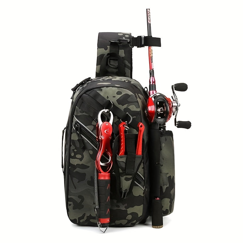 Waterproof Fishing Tackle Storage Bag Sling Backpack