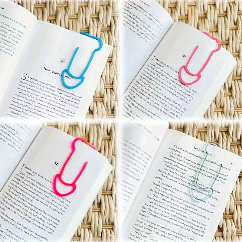 Funny Special Shaped Paper Clip Plastic Bookmark