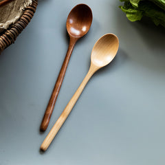 1pc Wooden Long handled Stirring Spoon Coffee Spoon Random