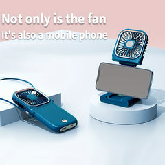 Portable Neck Fan Handheld USB Rechargeable Fan 3000mAh Power