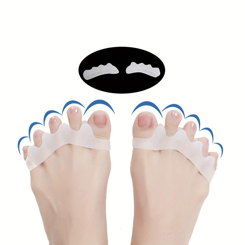 9pcs Silica Gel Toe Separators for Foot Health