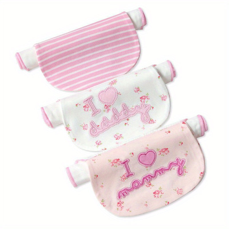 3pcs Kids Cotton Sweat Towels for Back Pad