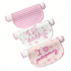 3pcs Kids Cotton Sweat Towels for Back Pad