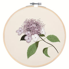 Flower Cross Stitch Kit with Embroidery Thread and Printed Cloth
