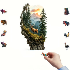 Forest Deer Puzzle 1000 Pieces Expert Level Wooden Jigsaw