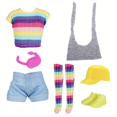 7pcs Sports Doll Clothes Set for Girls (6 Colors)