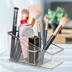 Transparent Remote Control Holder for Makeup Brushes and Pens