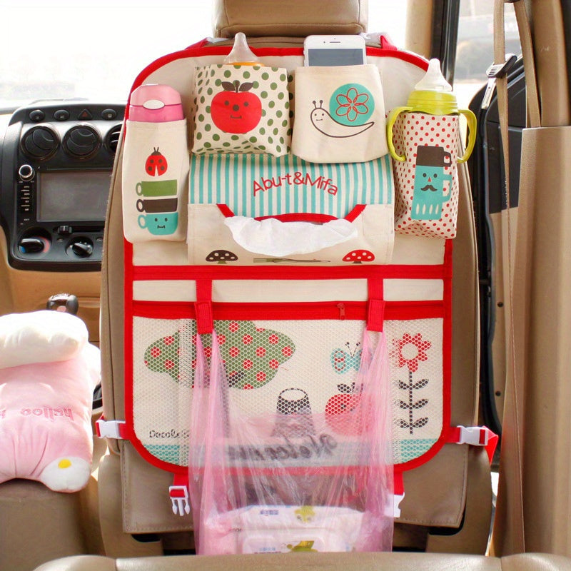 Car Seat Back Hanging Storage Bag Cartoon Design