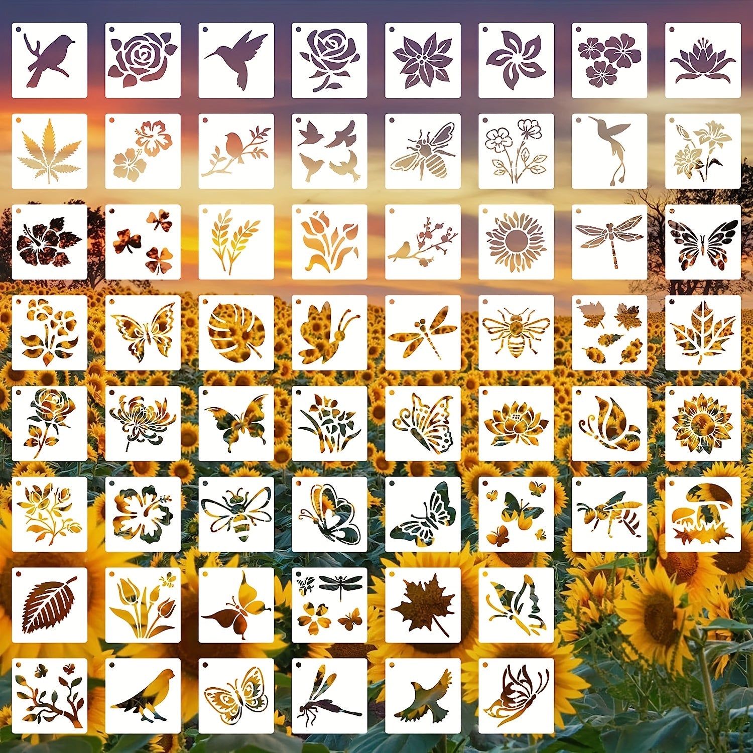 Reusable Painting Template for Wooden Wall Decoration
