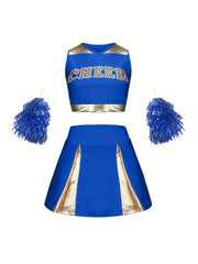 Girls Cheerleading Outfits Activewear Sets For Sports Performance