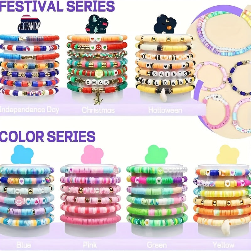 6000pcs Clay Beads Set 24 Colors Polymer Beads