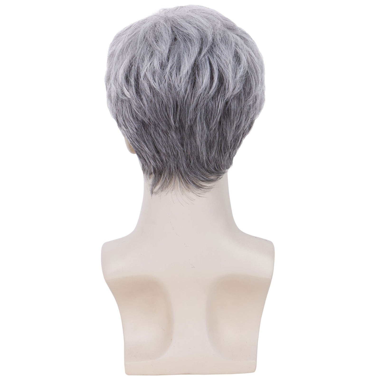 Short Black Men Wig Natural Hairline Synthetic Hair