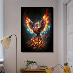 5D Diamond Painting Fire Phoenix Kit for Adults - 11.8x7.88 inches