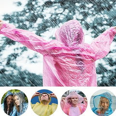 Shoe Covers & Rain Ponchos - 3 Pairs Boot Covers & 3 Emergency Raincoats