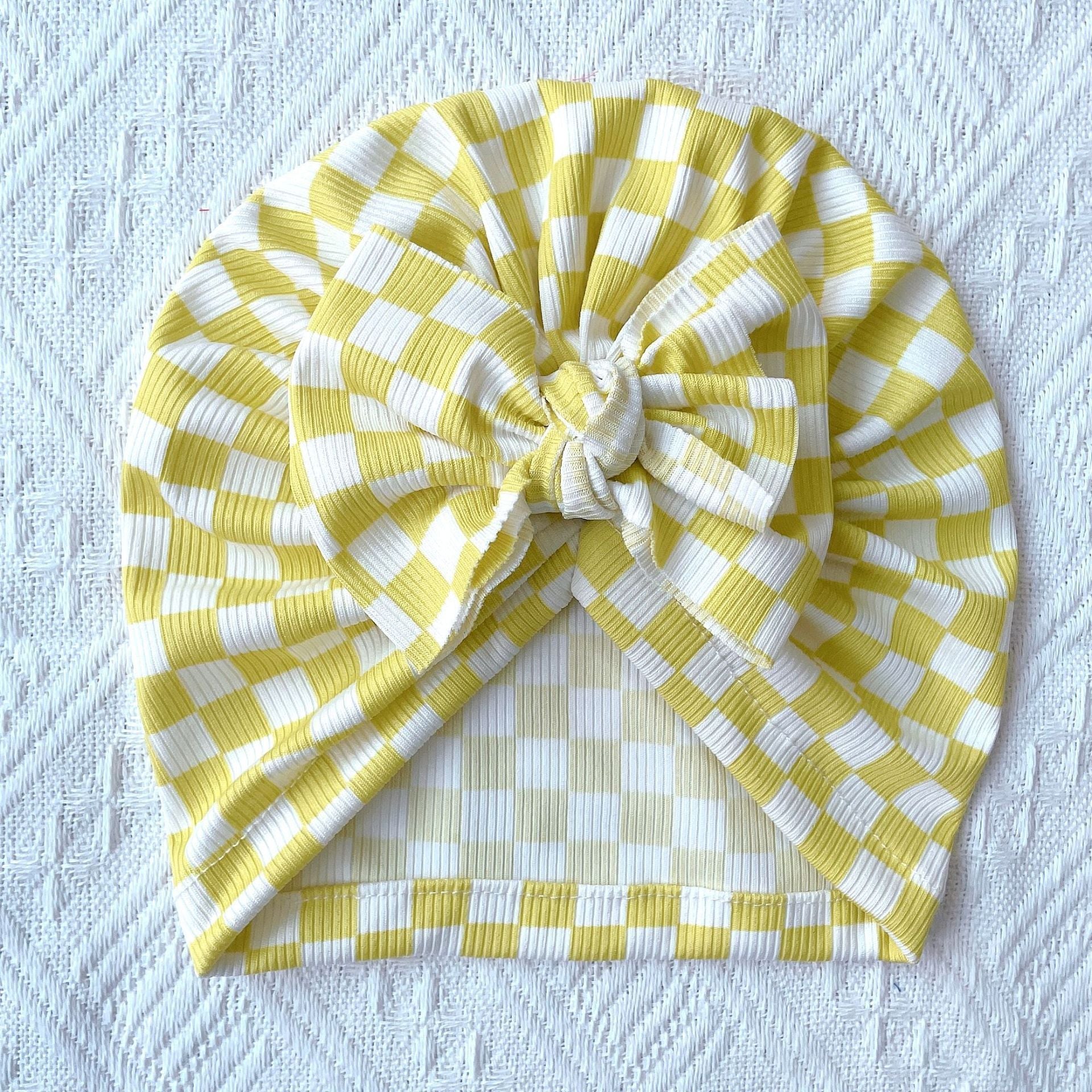 Plaid Bow Decor Hat for Women