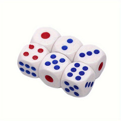 6pcs 10mm Round Corner Dice Clear Portable Table Game