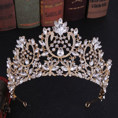 Baroque Rhinestone Crown Bridal Wedding Hairband Headband