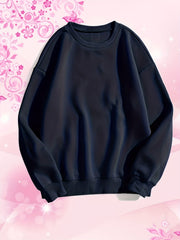 Mama Life Print Crew Neck Sweatshirt for Women