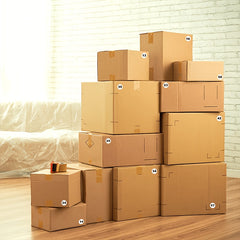 2000 Labels Pack 10mm Round Copper Paper Material