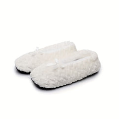 Cozy House Slippers With Bowknot Anti skid Slip on Shoes For Men