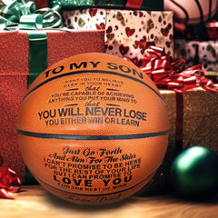 Size 7 Printed Basketball Ball, Birthday Gift for Training