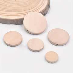 8pcs Natural Wood Round Wooden Discs for Earring Making