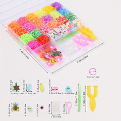 20 Colors Rubber Bands Set Hair Styling Accessories Beginners Gift