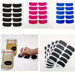 15pcs Chalkboard Label Stickers Set - Black, Rose Red, Blue Liquid Chalk Pens