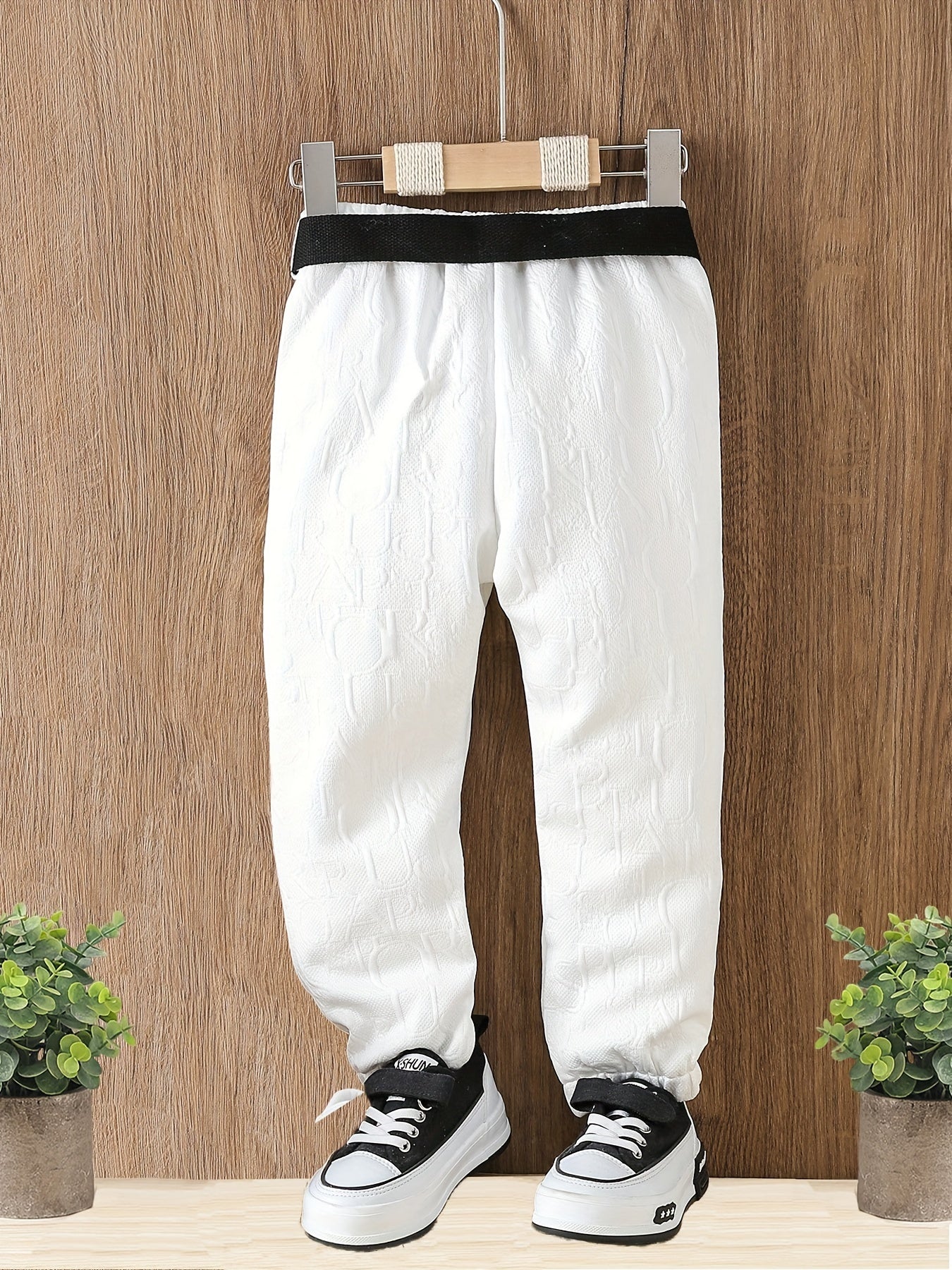 Boys Casual Textured Comfortable Active Sweatpants Kids Clothing