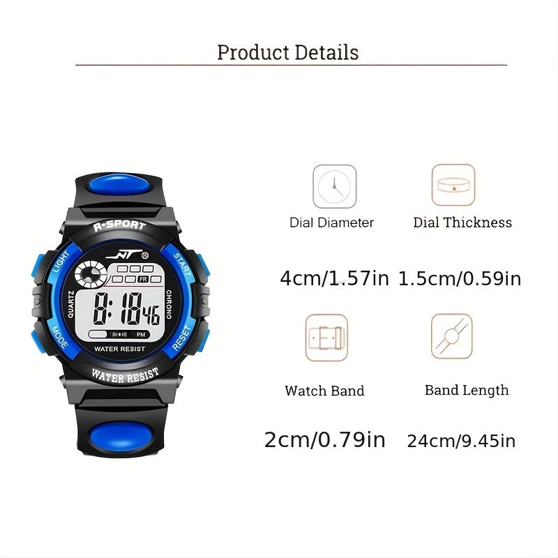 Kids Waterproof Sports Luminous Watch