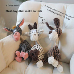 Interactive Chew Plush Calf & Puppy Toy for Teething Puppy Training