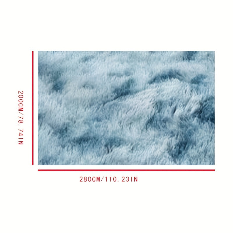 Soft Shaggy Tie Dyed Plush Area Rug 78.74x1