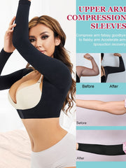 Arm Compression Shaper for Women, High Stretch, Adjustable Arm Shaper