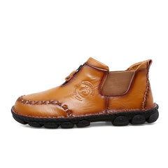 Men's Casual Moccasin Boots Comfortable Outdoor Ankle Chelsea Boots