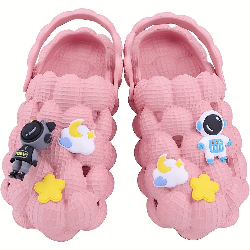 Boys Cartoon Astronaut Bubble Slides Non slip Sandals