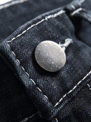 Boys Ripped Distressed Stretch Jeans Skinny Slim Fit Washed Denim Pants